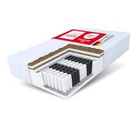 FDM Colchón Home MAX 80 x 200 cm, núcleo de muelles ensacados, Altura 26 cm, firmeza H3, H4, 7 Zonas de Descanso, Öko-Tex, Lavable, Revestimiento de Fibra de Coco