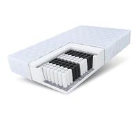 FDM Colchón Medic MAX 160x200 con muelles ensacados, 7 Zonas Diferentes, Apto para alérgicos Altura 23 cm Rigidez H3 Espuma de Poliuretano Oeko-Tex La Funda es extraíble y Lavable.