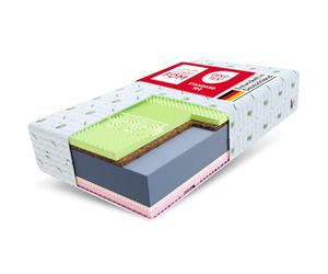 FDM Savona - Colchón Premium de Aloe Vera, 90 x 200 cm, 7 Zonas de Confort, dureza H3 y H4, 22 cm de Alto, colchón de Espuma de Doble Cara (visco, látex, Espuma de Poliuretano, Coco, Espuma HR) con