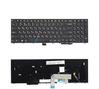 FDMOZRE Español (EE. UU.) Ruso para Lenovo para Thinkpad con Teclado retroiluminado T550/T540/T540P/T560/W540/W541/W550/W550S/L540(RU with Mouse)