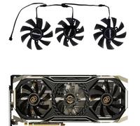 FDMOZRE Juego de 3 Ventiladores T129215SU T128015SU para Tarjetas vídeo Asrock Radeon RX 5700 XT 5700XT RX5700XT Taichi X 8G OC