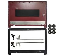 FDMOZRE para Acer Aspire 3 A315-53 A315-53G AP28Z000100 AP20X000200 Tapa Trasera, Carcasa Superior, Cubierta LCD/Bisel Frontal(Red A B H Screw)