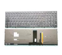 FDMOZRE Teclado alemán japonés para Clevo N950KP6 N957TP6 N857HP6 N857EP6 N857EK1 N857HK1 N957TC hasee Z7M Z7-KP7G1/GS/SC/ES(GM verison)