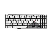 FDMOZRE Teclado para portátil ASUS Vivobook X509DL, X509, X509F, X509FA, X509FJ, X509DA, V5200, V5200F, V5200JP, V5200U, Ruso, Estadounidense, SP BR(SP Silver)