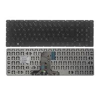 FDMOZRE Teclado para portátil Ruso/Estadounidense/británico/español para HP 250 G4 255 256 G5 TPN-C125 TPN-C126 15-AY 15-AF 15-BA 15-AC(GR No Backlit)