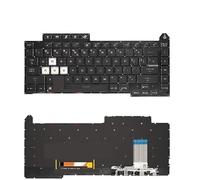 FDMOZRE Teclado para portátil SP/US/Ruso para ASUS, ROG, Strix G15, G513Q, G513RC, G513RM, G513RW, G513QR, G513QE/QM, G513IM, G513IC, G513QECC(US RGB Backligh)