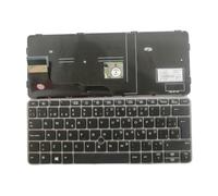 FDMOZRE Teclado retroiluminado en español de EE. UU., Latino y árabe para HP EliteBook 820 G3 G4 828 725(SP NoBacklit Point)