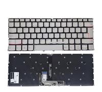 FDMOZRE Teclado retroiluminado Latino HB UK LA para portátil Lenovo Yoga 9 14itl5 con retroiluminación en Hebreo pp4vb-uk v163420ek1-LA SN20T82268 SN20T82280(UK Gold Light)