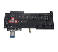 FDMOZRE Teclado retroiluminado RGB de EE. UU. para ASUS para ROG para Stirx G17 G713 G713QE G713QY G713IR G713IH 2022 Teclas WASD 681FUS00 V202926BS1
