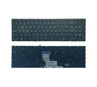 FDMOZRE Teclado retroiluminado RU SP LA AR BR para HP Pavilion 15-DA CX DB DX DR 250 G7 /255/256 CN CS CR CW 17(SP Backlit Green)