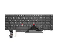 FDMOZRE Teclado retroiluminado Ruso Estadounidense para portátil Lenovo Thinkpad E580, E585, T590, E590, E595, L580, L590, P52, P53, P72, P73, 01YP560, 01YP640(RU Black Backlight)