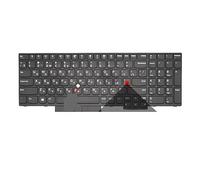 FDMOZRE Teclado retroiluminado Ruso Estadounidense para portátil Lenovo Thinkpad E580, E585, T590, E590, E595, L580, L590, P52, P53, P72, P73, 01YP560, 01YP640(RU Black Hole)