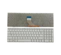 FDMOZRE Teclado retroiluminado US RU para HP Pavilion 15-DA CX DB DX DR 250 G7 /255/256 CN CS CR CW 17-by CA(US NoBacklit White)