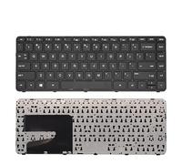 FDMOZRE Teclado Ruso español para portátil HP Pavilion 14-n 14-n200 MP-13M56LA-698 PK1314C2A24 con Marco Negro(US with Frame)