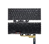 FDMOZRE Teclado Ruso Estadounidense para portátil MSI Modern14 GE66, Raider GS66 GP66 P66, Stealth 10SD 10SF MS-14D3/14D1/14DK con retroiluminación RGB(RU RGB Backlit)