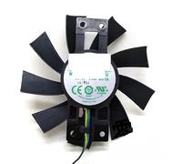 FDMOZRE Ventilador de refrigeración para GPU VGA AXRX 570 4 Pines y líneas GA92S2U para Tarjetas vídeo Radeon PowerColor Red Dragon RX570 como reemplazo HZDO