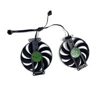 FDMOZRE Ventiladores de refrigeración para Tarjeta gráfica ASUS GeForce RTX 3060Ti V2 Dual OC, 87 mm, T129215SU, 12 V, 0,5 A, 6 Pines, Doble RTX3060 3060 Ti(Brown)
