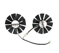 FDMOZRE Ventiladores y disipadores de Calor para Tarjeta gráfica ASUS GTX750 75 mm para Strix GTX960 GTX950 GTX750Ti R9 370 T128010BH FD7010H12S 4 Pines(FD7010H12S)