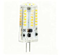 FDOIUTU G4 4.5W LED bulb, dual pins, 12V bulb, energy-saving and low-heat, non-adjustable light, silicone material, easy to install, suitable for home and office lighting (Luz blanca cálida)