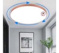 FDOIUTU Lamparas de Techo 56W, Plafon LED Techo 3000K/4500K/6000K,Temperaturas de color ajustables en 3 Modernas luz de techo redonda,para Dormitorio Cocina Salon Comedor Pasillo (rosa-56W)