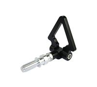 FDOSIJFOS Enganche para Remolque, Gancho de Remolque for Coche, Tornillo Carreras, Aluminio CNC, Anillo Triangular, Gancho, Barras(Black)
