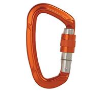 FDOSIJFOS Hebilla para Alpinismo, Mosquetón de Escalada Profesional 25 kN con Forma D, Aluminio aviación, Cierre Seguridad, for al Aire Libre, Equipo montañismo y Ascenso(Orange 1pcs)