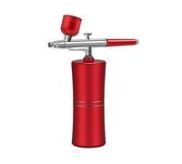 FDOSIJFOS Pulverizadores de Pintura, Kit de Mini compresor Aire con aerógrafo inyector oxígeno, Pistola pulverizadora Pintura for uñas, Tatuajes, Manualidades, Pasteles, pulverizador Niebla(B)