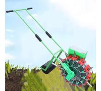 FDOSIJFOS sembradora, Sembradora de Rodillos portátil Empuje Manual, dispensador Semillas for jardinería, Ideal for la siembra diversas, Agricultura traspatio(7 Mouths)