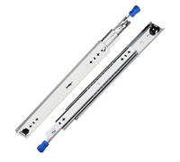 FDQAMLKX Correderas para cajones, 1 par, Resistentes, de 25 a 127 cm con Cerradura | Correderas con rodamientos completos | Reducción de Ruido (1000 mm)