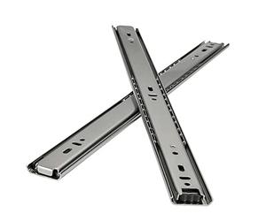 FDQAMLKX Correderas para cajones, 5 Pares, extensión Completa, Cierre Suave, correderas de Bolas, 45 kg, Color Negro y Plateado, 150 mm/6 Pulgadas (Plata)