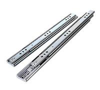 FDQAMLKX Correderas para cajones de 3 Pliegues, extensión Completa, Cierre Suave, 250 mm (10 Pulgadas), con rodamientos de Bolas sólidos para un Funcionamiento Suave y silencioso, Ideales para cajone