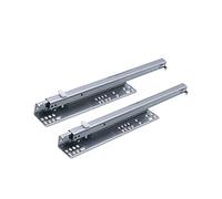 FDQAMLKX Correderas para cajones de Alta Resistencia de 350 mm, 2 Pliegues, con rodamientos de Bolas, extensión de 3/4, Capacidad de Carga de 45 kg, Rebote Suave, 1 par, Ideal para gabinetes y Mueble