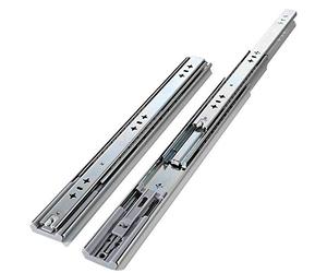 FDQAMLKX Correderas para cajones de Cierre Suave, 3 Pliegues, extensión Completa, 500 mm, rodamientos de Bolas, Montaje Lateral, herrajes para gabinetes residenciales para un Funcionamiento Suave y s