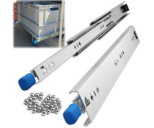 FDQAMLKX Correderas para cajones Resistentes de 250 a 600 mm con Cerradura, extensión Completa, con rodamientos de Bolas, Capacidad de Carga de 120 kg, Ideales para Uso doméstico y de Oficina, 1100 m