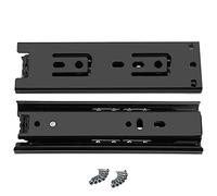 FDQAMLKX Guías para cajón de Teclado con rodamientos de Bolas de 150 mm de Alta Resistencia, Paquete de 2, Ajustables, Capacidad de 45 kg, Deslizamiento Suave Debajo del Escritorio para un fácil acce