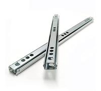 FDQAMLKX Guías para cajones con rodamientos de Bolas, extensión Completa, 2 Pliegues, Varios tamaños, Color Plateado, Paquete de 2 (342 mm/14 Pulgadas)