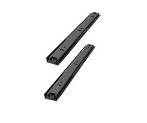 FDQAMLKX Guías para cajones, extensión Completa, con rodamientos de Bolas, Acero Negro, 250-450 mm, Paquete de 2 (250 mm/10 Pulgadas)