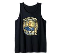 FDR Nothing to Fear Roosevelt Presidencial Cita Camiseta sin Mangas