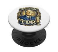 FDR Nothing to Fear Roosevelt Presidencial Cita PopSockets PopGrip Adhesivo