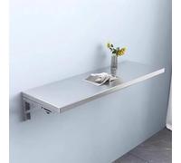 FDSAGHJ Mesa Plegable de Pared de Acero Inoxidable, Estante de Almacenamiento for Cocina, mesas flotantes for lavandería, Banco de Trabajo Colgante Plegable, Mesa de Comedor abatible(120X40cm)