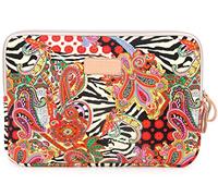 fdsmall 12 Pulgadas Paquete de computadora portátil Impermeable Neopreno Paquete de computadora portátil Paquete de computadora portátil Macro/ASUS/DELL/Lenovo/HP/Samsung(Gran Flor roja)