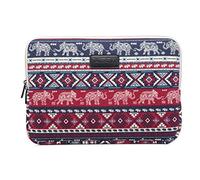 fdsmall 14 Pulgadas Paquete de computadora portátil impermeable neopreno paquete de computadora portátil paquete de computadora portátil macro/Asus/dell/lenovo /HP/Samsung(Elefante rojo)