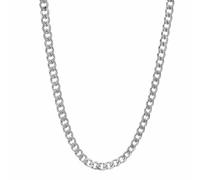 Fdsmall Cuban Link Chain Collar de 3 mm de acero inoxidable Miami Silver Rope Chain Collar Hip-Hop & Cool Style Joyería para hombres y niños, M, 18 K Gold Stainless Steels, Sin gema