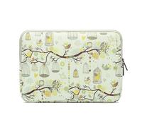 Fdsmall Paquete de Computadora Portátil 15,6 Pulgadas Impermeable Neopreno para Macbook/ASUS/DELL/Lenovo/HP/Samsung (Beige Pájaro)