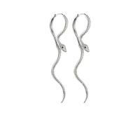 fdsmall Pendientes de serpiente de mujer pendientes de Zirconia cúbica de diamante de agua pendientes pendientes de perlas retorcidas góticas largas regalos de joyería de fiesta (02)