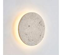 FDTMGW Lámpara de Pared Minimalista de 9 Pulgadas de Pared de Piedra Amarilla Circular 18W luz tricromática Ajustable para la Sala de Estar de Dormitorio