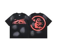 FDTURES 2024 Hellst Spring and Summer Fashion Printing Shirt para Hombres Y Mujeres con Cabeza Suelta Y Mangas Cortas-color2||L