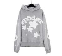 FDTURES 2024 Sp5de Pareja De Moda Masculina Y Femenina Estrella Sudadera Estampada con Capucha De Espuma-color2||M