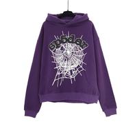 FDTURES 2024 Sp5de Pareja De Moda Masculina Y Femenina Estrella Sudadera Estampada con Capucha De Espuma-color12||L