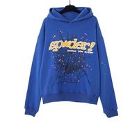 FDTURES 2024 Sp5de Pareja De Moda Masculina Y Femenina Estrella Sudadera Estampada con Capucha De Espuma-color3||M